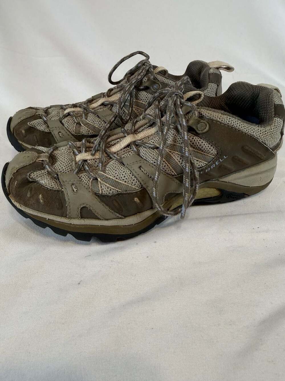 Merrell Siren Sport Hiking Shoes Olive Vibram Sole Size 7 Gorpcore Trail Ready O